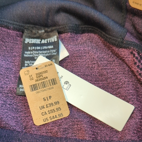 Victoria's Secret Black and Pink Yoga Pants, New With Tags!!! Amazing Butt!!!! - Picture 9 of 11